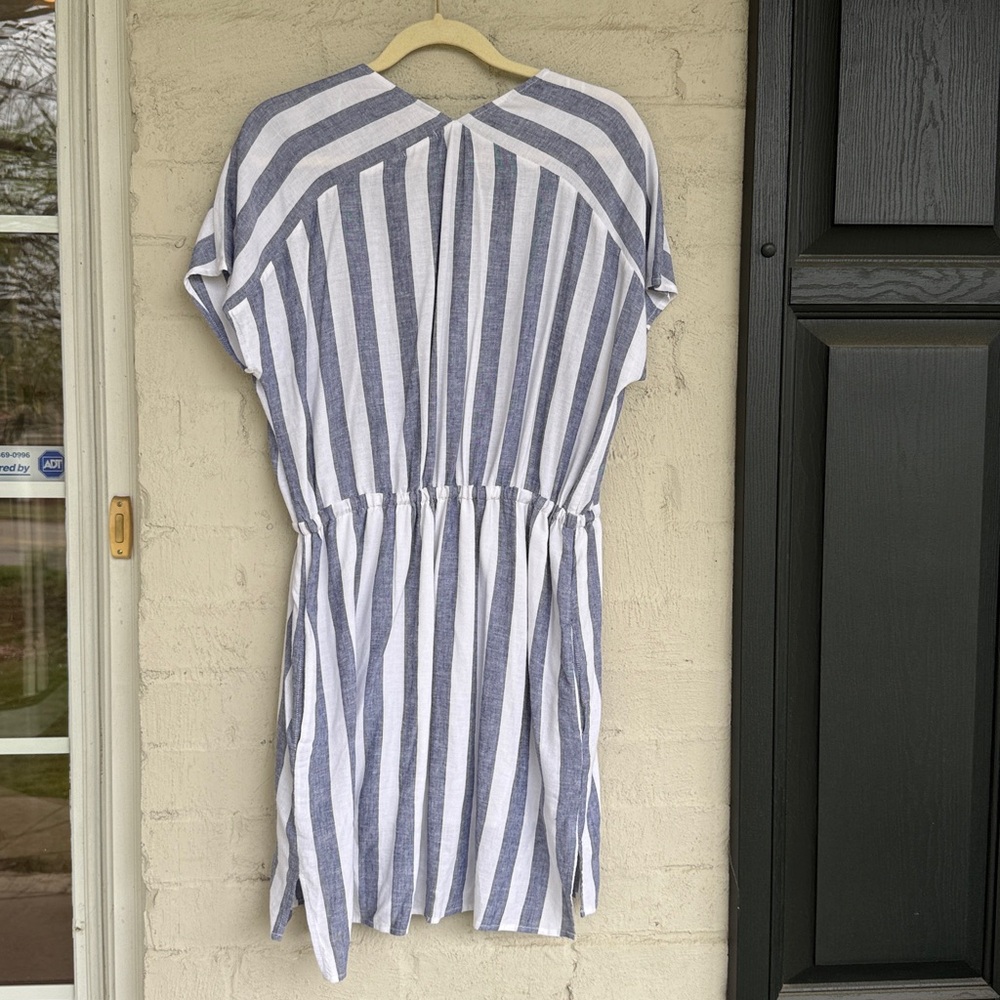 Rails Wren Seattle Stripe Linen/Rayon Dress Size Medium - Picture 6 of 13